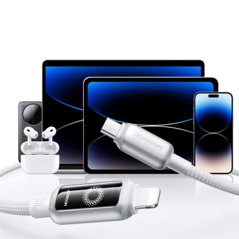 Kabel przewód USB-C - iPhone Lightning 30W 1.2m - biały JOYROOM