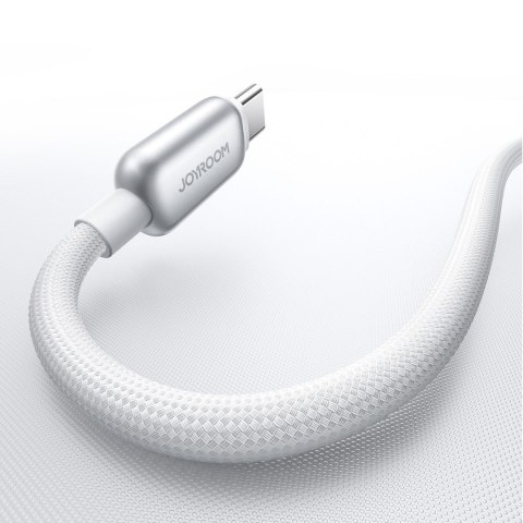 Kabel przewód w oplocie USB-C 100W 1.2m - biały JOYROOM