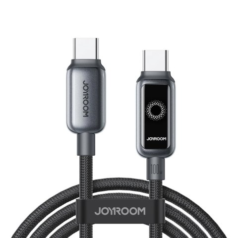 Kabel przewód w oplocie USB-C 100W 1.2m - czarny JOYROOM