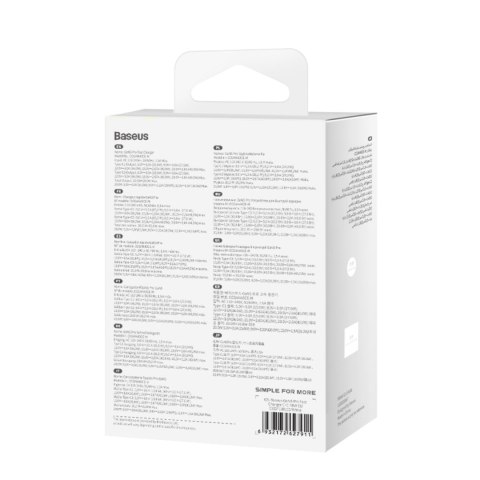 Ładowarka sieciowa GaN5 Pro 40W USB-C - biała BASEUS