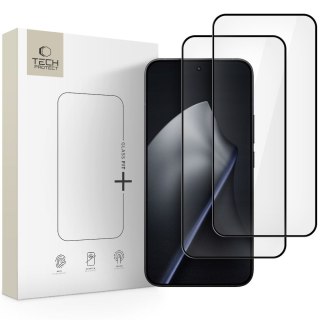 Szkło hartowane na Xiaomi 15T / 15T Pro Glass Fit+ czarne - 2 szt. Tech-Protect