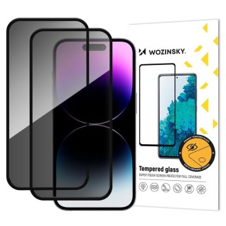 Szkło hartowane prywatyzujące na iPhone 17 Pro Max Privacy Glass - 2 szt. WOZINSKY