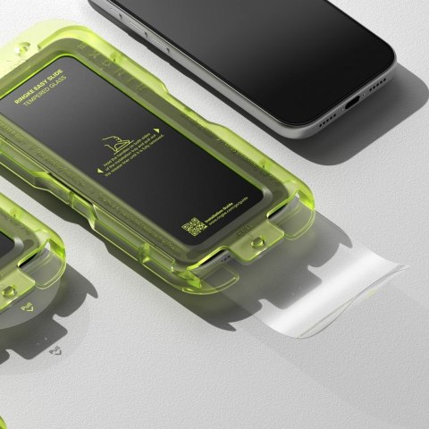 Szkło hartowane z aplikatorem na iPhone 17 Pro Max Easy Slide czarne - 2 szt. Ringke