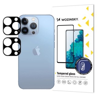 Szkło na aparat do iPhone 17 Pro Full Camera Glass czarne - 2 szt. WOZINSKY