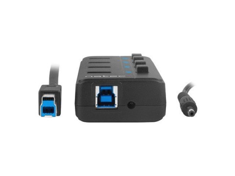 Hub USB 4 porty Mantis 2 USB 3.0 z włącznikiem + zasilacz Natec