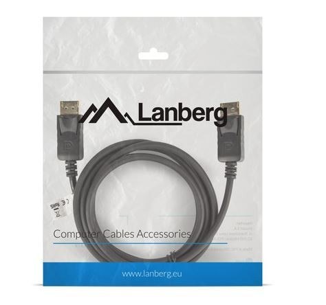 Kabel DisplayPort M/M 4K 1.8M czarny Lanberg