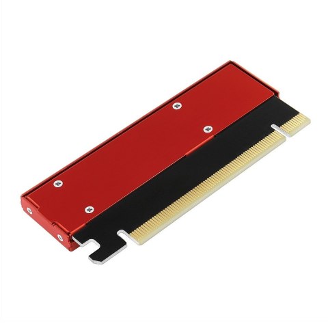 PCEM2-S Adapter wewnętrzny PCIe x16, 1x M.2 NVMe M-key slot aluminiowa osłona AXAGON