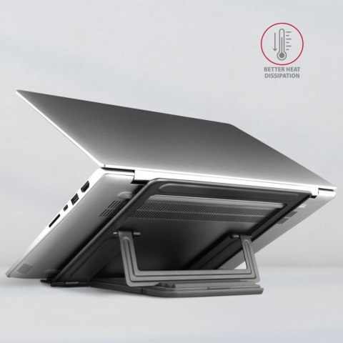 STND-L Podstawka do laptopów aluminiowa 10-17,3", 4 regulowane kąty nachylenia AXAGON