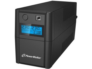 UPS LINE-INTERACTIVE 850VA 2X 230V PL OUT, RJ11 IN/OUT, USB, LCD PowerWalker