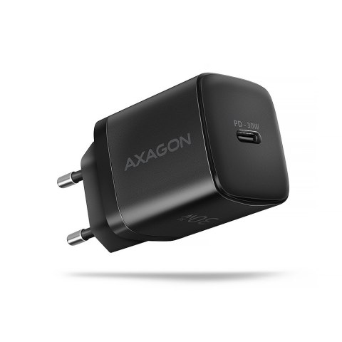 ACU-PD30 Ładowarka sieciowa PD 30W, 1x port USB-C, PD3.0/QC3.0/AFC/FCP/Apple Czarna AXAGON
