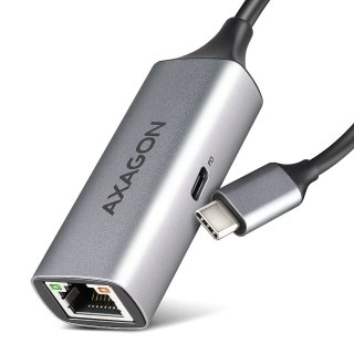 ADE-TXPD Karta sieciowa Gigabit Ethernet adapter, USB-C 3.2 Gen 1, instalacja automatyczna, Asix AX8817, PD 100W AXAGON