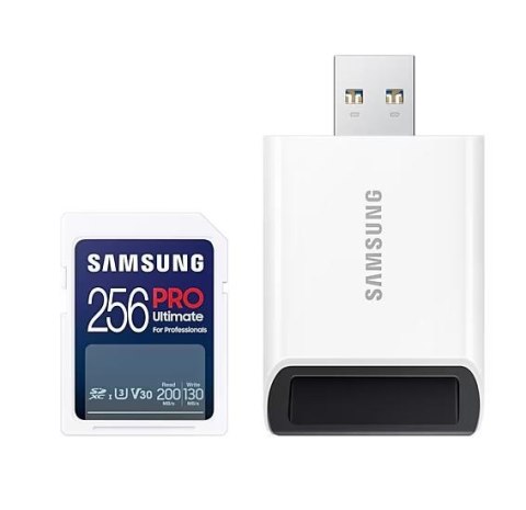 Karta pamięci SD MB-SY256SB/WW 256GB Pro Ultimate + czytnik Samsung