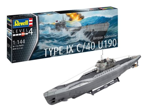 Model plastikowy German Submarine T.IX C/40 1/144 Revell