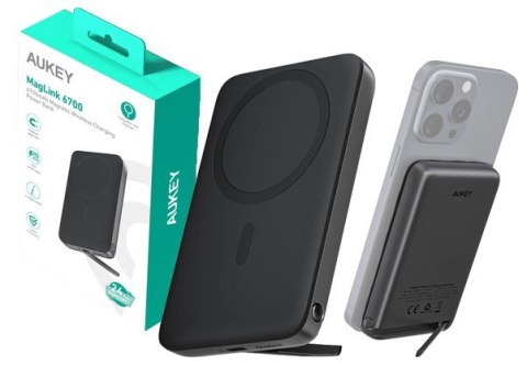 PB-MS01 MagSafe PowerBank 6700mAh 20W LED USB-C AUKEY