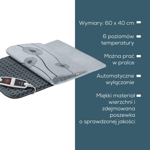 Poduszka elektryczna HK125 XXL Cosy Grey Beurer