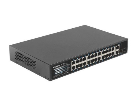 Przełącznik 24X 100MB POE+ /2x COMBO 250W RSFE-24P-2C-250 Lanberg