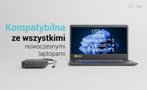 Stacja dokująca USB-C DP Dual HDMI Power Delivery 100W + Uniwersalna Ładowarka 100W I-tec