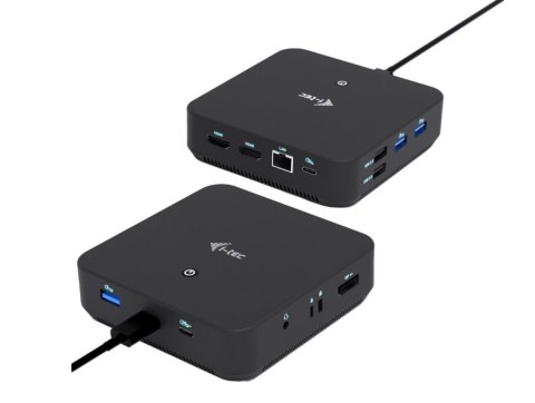 Stacja dokująca USB-C DP Dual HDMI Power Delivery 100W + Uniwersalna Ładowarka 100W I-tec
