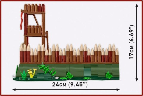Klocki Wieża strażnicza rzymskiego obozu 628 elementów Cobi Klocki