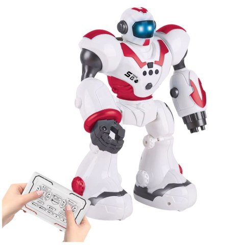 Robot Interaktywny Zdalnie Sterowany RC 16 Funkcji Światła Dźwięki Różowy LEAN Toys