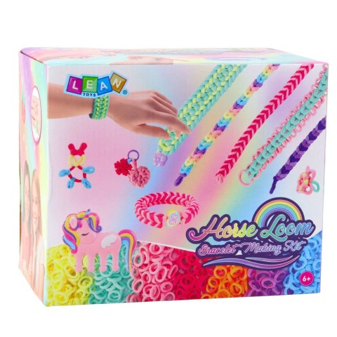 Zestaw Kreatywny DIY Do Robienia Bransoletek Gumki Akcesoria LEAN Toys