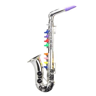Instrument Muzyczny Dla Dzieci Saksofon Zabawkowy Srebrny LEAN Toys