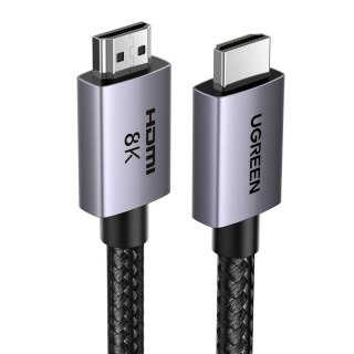 Kabel przewód HDMI 2.1 8K certyfikowany Ultra High Speed 1m szary UGREEN
