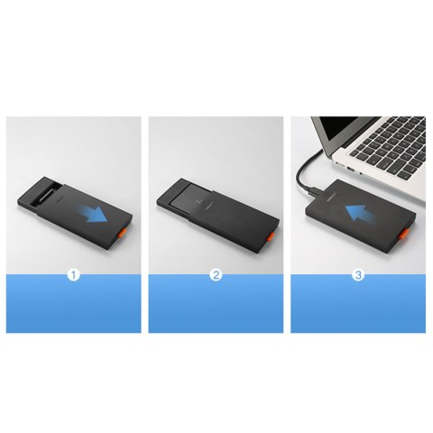 Kieszeń obudowa dysku SSD HDD 2.5'' USB 3.0 SATA czarna UGREEN