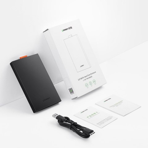 Kieszeń obudowa dysku SSD HDD 2.5'' USB 3.0 SATA czarna UGREEN