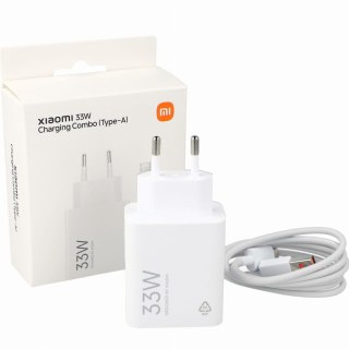 Ładowarka sieciowa USB-A 33W z kablem USB-C - biała XIAOMI