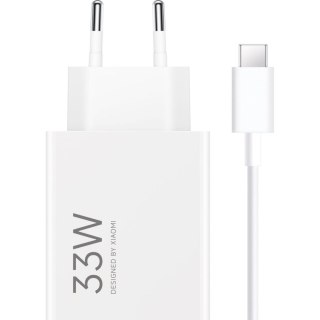 Ładowarka sieciowa USB-A 33W z kablem USB-C - biała XIAOMI