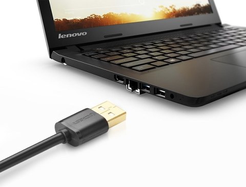 Przedłużacz do kabla przewodu USB 2m czarny UGREEN