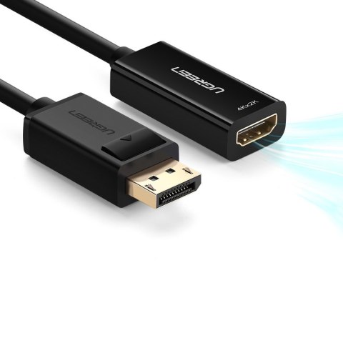 Przejściówka adapter jednokierunkowy z DisplayPort (męski) na HDMI (żeński) 1080P 60Hz 12bit czarny UGREEN