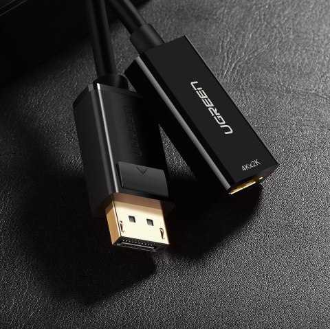 Przejściówka adapter jednokierunkowy z DisplayPort (męski) na HDMI (żeński) 1080P 60Hz 12bit czarny UGREEN