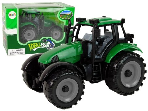 Traktor Ideal Farm Zielony Czerwony Otwierana Maska LEAN Toys