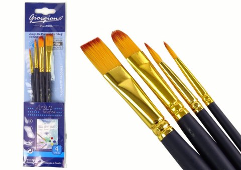 Zestaw Artysty Pędzle 4 Kształty LEAN