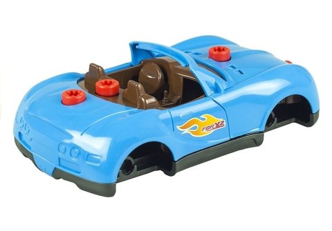 Zestaw Małego Mechanika Rozkręcany Samochód Wkrętarka Światła Dźwięki LEAN Toys