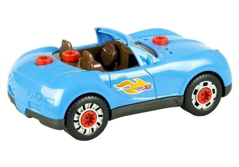 Zestaw Małego Mechanika Rozkręcany Samochód Wkrętarka Światła Dźwięki LEAN Toys