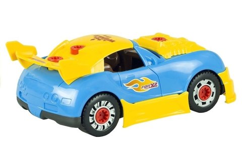 Zestaw Małego Mechanika Rozkręcany Samochód Wkrętarka Światła Dźwięki LEAN Toys