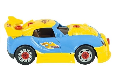 Zestaw Małego Mechanika Rozkręcany Samochód Wkrętarka Światła Dźwięki LEAN Toys