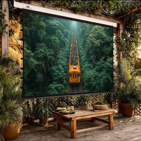 Ekran elektryczny z naciągiem Premium MC-993 Maclean