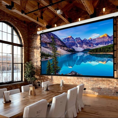 Ekran elektryczny z naciągiem Premium MC-993 Maclean