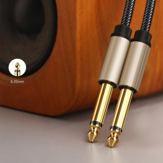 Kabel przewód audio mono TS jack 6.35mm - jack 6.35mm 3m - szary UGREEN