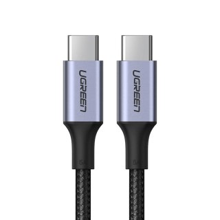 Kabel przewód w opocie USB-C - USB-C PD QC FCP 100W 5A 480Mb/s 1.5m - szary UGREEN