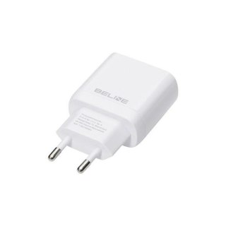 Ładowarka sieciowa 25W GaN USB-C + kabel USB-C, biała Beline