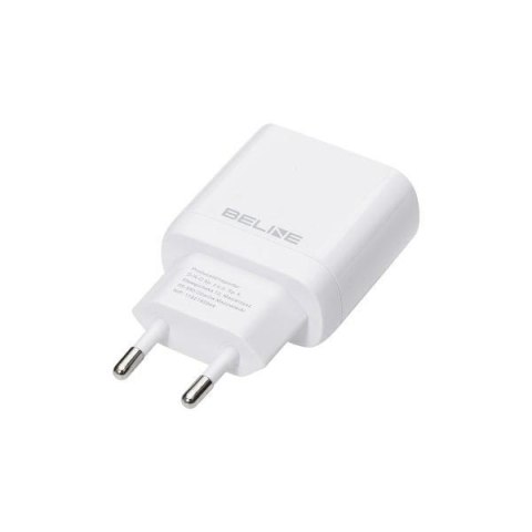 Ładowarka sieciowa 25W GaN USB-C + kabel USB-C, biała Beline