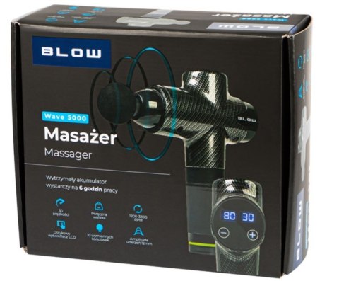 Masażer Wave 5000 + 10 końcówek + walizka BLOW