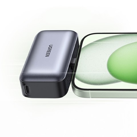 Powerbank 5000mAh zintegrowane złącze USB-C (męski) / USB-C (żeński) - szary UGREEN