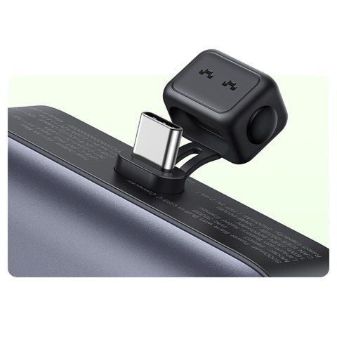 Powerbank 5000mAh zintegrowane złącze USB-C (męski) / USB-C (żeński) - szary UGREEN