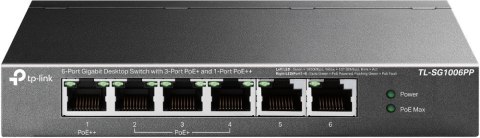 Przełącznik SG1006PP 6GE (3PoE+ 1PoE++) TP-LINK